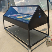 Commerciële multifunctionele zonne-droger voor groenten, fruit en vlees, gegalvaniseerde stalen constructie, 12V energiebesparende machine