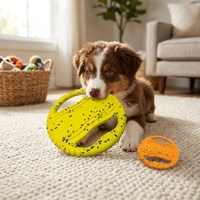 Jouet d'entraînement pour chien souple et résistant aux morsures pour Border Collie - Soucoupe volante et accessoire pour animaux de compagnie