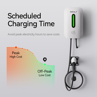 Estación de Carga para Vehículos Eléctricos de Pared, Tipo Wallbox, Conector Tipo 2, 32A, 7kw, con Control de Acceso RFID, Compatible con OCPP 1.6, para Uso Doméstico