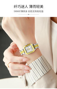 Reloj de Cuarzo con Correa de Acero, Resistente al Agua, para Mujer, con Estilo y Elegancia - Product Image 3