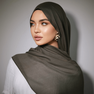 2025 bambú Premium transpirable liso viscosa Modal sarga peso ligero algodón tejido Modal <span class=keywords><strong>Hijab</strong></span> bufanda - Product Image 2