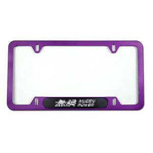Marco <span class=keywords><strong>de</strong></span> matrícula <span class=keywords><strong>de</strong></span> <span class=keywords><strong>coche</strong></span> personalizado <span class=keywords><strong>de</strong></span> fábrica, soporte <span class=keywords><strong>de</strong></span> plástico para matrícula <span class=keywords><strong>de</strong></span> aluminio con 4 agujeros - Product Image 3