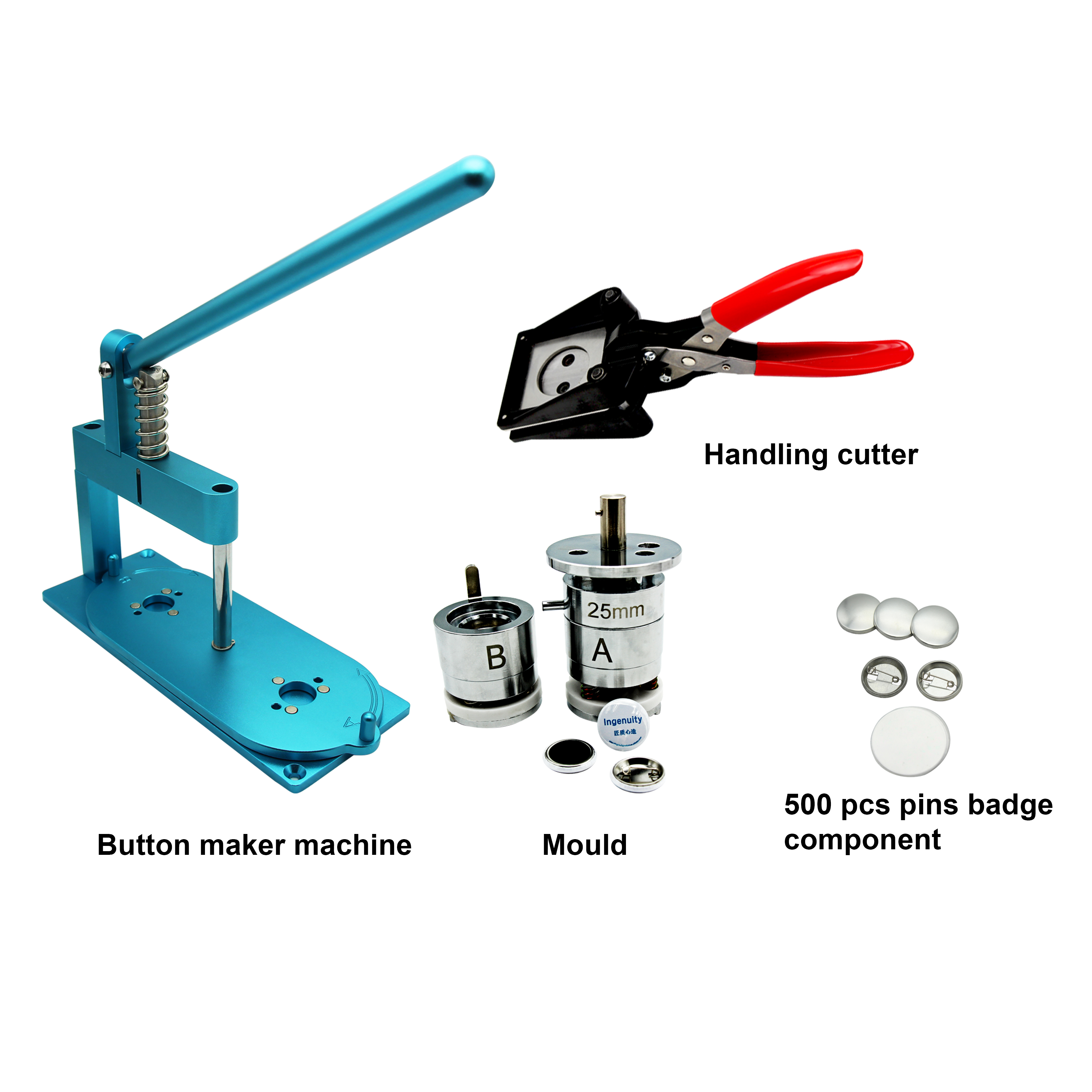 Китай, оптовая продажа, Набор для изготовления значков для кнопок 25 мм