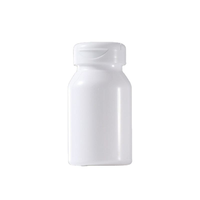 Botellas de Plástico PET con Tapa Abatible para Cápsulas Herbales Blancas Personalizadas de 80, 120, 150 y 200 ml, para Quemagrasas, Píldoras y Vitaminas