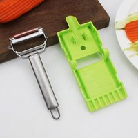 Couteau à éplucher multifonctionnel en acier inoxydable, couteau à racler, éplucheur de melon, combinaison de couteaux