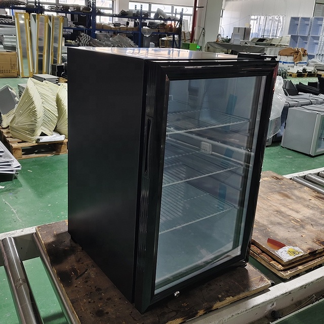70L Mini Showcase Display Glass Door Beverage Fridge