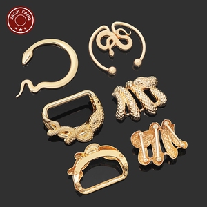 Bikini Connector Swimwear <b>Hardware</b> Irregular Shape Ring Buckle Women Shell Dress Custom Metal Conch Decoration Buckle - Product Image 3