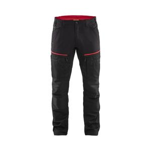 BLAKLADER - 145618459956C156 Service <b>trousers</b> with <b>stretch</b> <b>Black</b>/Red - EAN 7330509651469 WORK <b>TROUSERS</b> CARGO WORK <b>TROUSERS</b> - Product Image 1