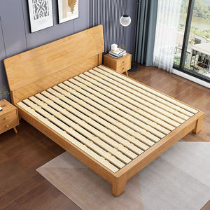 Conception spéciale de <span class=keywords><strong>lit</strong></span> panneau de bois massif à plateforme en bois massif largement utilisé pour chambre à coucher - Product Image 5