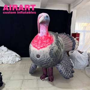 <strong>Inflatable</strong> <strong>Turkey</strong> <strong>Costume</strong> for Thanksgiving Parade Parties - <strong>Inflatable</strong> <strong>Turkey</strong> Mascot <strong>Costume</strong> - Product Image 3