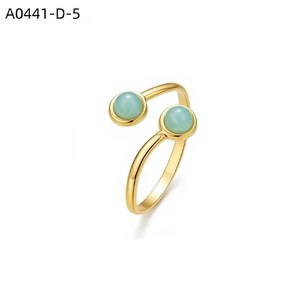 Anillo de Moda Amy Amy, Chapado en Oro, con Piedra de Concha, Diseño Geométrico Moderno, Joyería para Uso Diario de Mujer, Regalo - Product Image 5