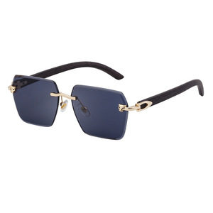 YTSLM3064 2024 Diseñador personalizado Marca Gafas de sol sin montura UV400 Solar Anti-radiación Gafas de sol polarizadas para hombres Aleación de conducción - Product Image 5