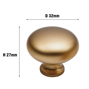 European Premium Minimalist Handle for <strong>Chest</strong> <strong>of</strong> <strong>Drawers</strong> Sleek Round Lemon Golden Cabinet <strong>Knobs</strong> Can Be Used in the Kitchen - Product Image 6