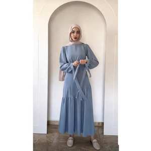 Abaya di Lusso in Offerta, Set di Vestiti Tradizionali Islamici in Tinta Unita per Donne Plus Size, Stile Dubai e <span class=keywords><strong>Turchia</strong></span> - Product Image 3