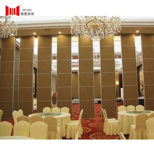 Commercial Wooden <strong>Mdf</strong> Hotel Aluminum Frame Acoustic Foldable Movable Operable Office <strong>Partition</strong> <strong>Walls</strong> for Restaurant - Product Image 1