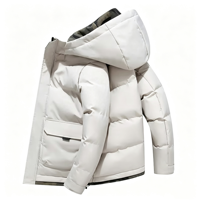 OEM Conception personnalisée Broderie Hommes Manteaux Rembourrés Bulle Doudoune Veste Chaude D'hiver Homme Veste Pour Hommes