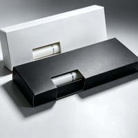 Boîte cadeau en carton durable et écologique en matériaux recyclés avec doublure en éponge, plateau pré-découpé imprimé couleur personnalisée et étiquette 3ml pour flacon de 3ml