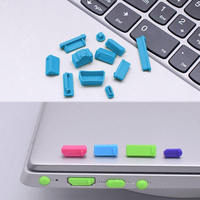 16-teiliges Universelles Laptop-Staubschutz-Set Silikon Anti-Oxidations-Anschluss-Schutz USB Typ-C RJ45 Netzwerkabdeckung für Standard-Notebooks