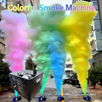 Machine à fumée colorée DMX512 à télécommande Super Électrique 3000W pour anniversaires, Nouvel An, révélations de sexe, fêtes prénatales