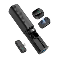 Microphone sans fil professionnel 2,4 GHz pour téléphone, kit lavalier mini plug-and-play avec clip magnétique pour diffusion en direct
