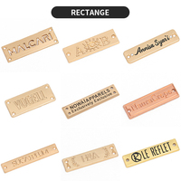 Etiquette de marque en métal avec logo personnalisé pour vêtement, chapeau, chapeau, vêtement, sac, abaya, robe, maillot de bain, étiquette pour meuble