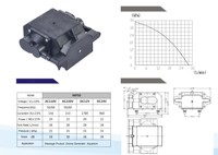 Mini pompe à diaphragme MP30 MP50 MP50B MP56 AC110V AC220V DC12V DC24V 18-26W ultra silencieuse pour lit pneumatique, usage médical, vente en gros OEM