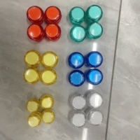 Botón Pulsador LED a Todo Color de 30 mm con Interruptor Integrado de 5V para Juegos de Arcade, Joystick, Mame, Jamma, Raspberry PI2
