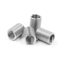 12mm Stainless Steel Polished Fully Threaded Metric Thread Inserts with Slotted Drive System