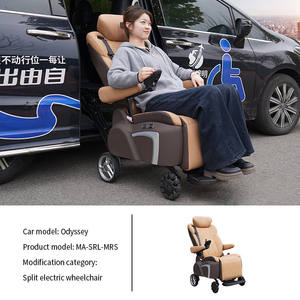 高級電気調節可能なレザーカーシートハンディキャップ付き車椅子利用者プログラム可能な回転リフト負荷修正カーシート - Product Image 4
