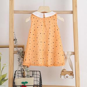 Vestido de Princesa de Gasa con Cuello Alto y Estampado de Puntos Coreano para Niñas, Moda de Verano, Gran Venta - Product Image 2