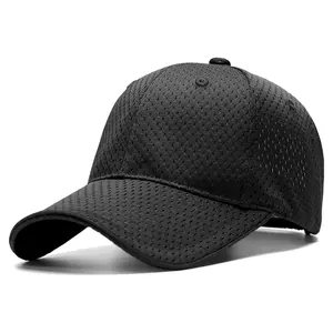 Topi pas badan Logo kustom uniseks, topi Trucker kualitas tinggi, topi jaring penuh, topi olahraga lari untuk pria dan wanita