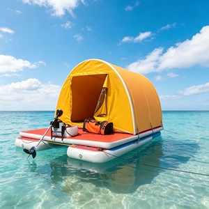 Carpa Inflable Flotante Personalizada de Fábrica, Refugio para Acampar en Lago o Agua, Impermeable, Resistente a los Rayos UV, Portátil, para las Cuatro Estaciones - Product Image 2