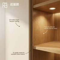 Ensemble de placards de chambre à coucher au design simple, armoire de chambre à coucher de luxe sur mesure avec tiroirs pour dressing