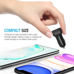 Wholesale 12W QC2.0 2-Port High Speed Electric USB <b>Car</b> Charger for iPad for <b>Tablets</b> - Product Image 3