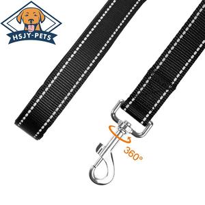 낮은 MOQ 럭셔리 소프트 조절 패딩 나일론 개 가죽 끈 칼라 세트 맞춤 애완 동물 액세서리 강한 반사 간단한 스타일 저렴한 가격 - Product Image 5