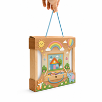 Boîte cadeau personnalisée sur le thème des jeux de pixels pour enfants, avec poignée de transport, pour les fêtes d'enfants