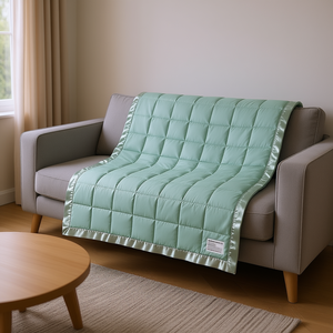 Manta Ligera Alternativa a Plumón Tamaño Queen con Ribete de Satén 100% Algodón para Uso Doméstico en Todas las Estaciones - Product Image 2