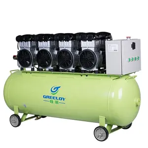 Silent Oilless Clean Air Compressor Portable 200 Liter For Grinding Machine