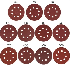 Factory Price Aluminium Oxide 125mm Garnet Sanding Disc Round Sand Paper For Polishing Wood/metal