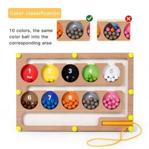 Jouets éducatifs personnalisés CPC CE pour enfants d'âge préscolaire, perles de comptage colorées, aimants, labyrinthe pour garçons et filles - Product Image 4