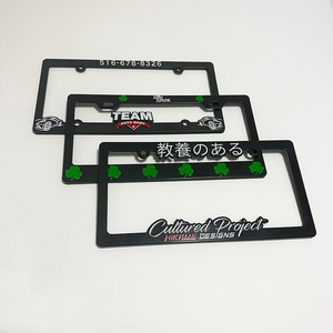 Marco <span class=keywords><strong>de</strong></span> Matrícula Personalizado <span class=keywords><strong>de</strong></span> Metal y Plástico ABS con Diseño en Relieve e Impresión UV, Logotipo en Relieve, Venta al Por Mayor - Product Image 6