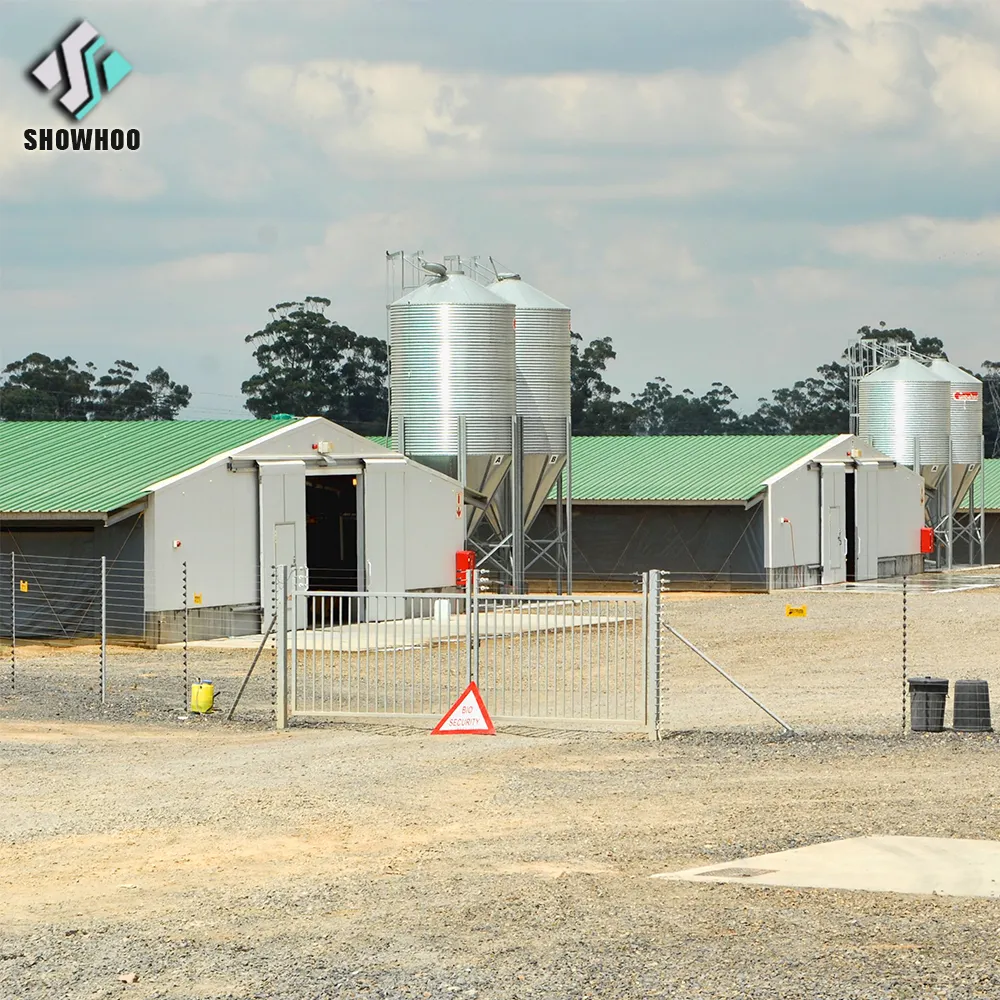 โรงเลี้ยงสัตว์ไก่แบบโครงสร้างโรงเลี้ยงไก่แบบใหม่ดีไซน์บ้านฟาร์มไก่ก่อสร้างแบบใหม่