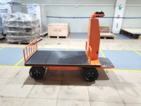 Chariot à plateforme électrique 1000 kg, chariot à plateforme motorisé robuste, chariot à main, chariot à roulettes