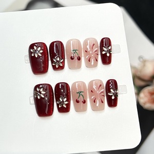 <span class=keywords><strong>Uñas</strong></span> <span class=keywords><strong>Postizas</strong></span> de Lujo, Reutilizables, Impresas en 3D, Hechas a Mano, Extra <span class=keywords><strong>Largas</strong></span>, 10 Piezas, <span class=keywords><strong>Uñas</strong></span> Francesas de Gel, <span class=keywords><strong>Uñas</strong></span> Artificiales - Product Image 6