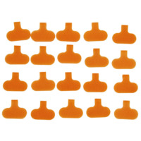 Etiquettes de câbles réutilisables en nylon écologiques Dansky certifiées ROHS REACH, adhésives double face, résistantes, pour la gestion des câbles