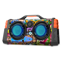 Altavoces para Fiestas de DJ, Modelo Deluxe OEM, Bluetooth, Camuflaje, Conexión Inalámbrica, Altavoz con Control Remoto, Radio, Subwoofer, Boombox