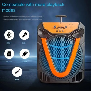 12-Inch Xách Tay Cho Loa Không Dây 20W Loa Siêu Trầm Nặng Cao Cho Ngoài Trời Quảng Trường Khiêu Vũ Nhà Hát Microphone Ca Hát - Product Image 3