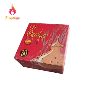 FireMax Fruitwood Instant Light Charcoal Round Soild Hookah Charcoal Less Ash Incense Shisha Charcoal