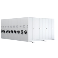 Archivador Móvil Compacto, Unidad de Almacenamiento de Archivos que Ahorra Espacio, para Oficina o Escuela, Venta al por Mayor, Color Blanco