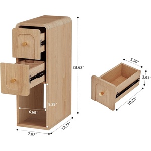 <span class=keywords><strong>Mesita</strong></span> <span class=keywords><strong>de</strong></span> <span class=keywords><strong>Noche</strong></span> Moderna, Estrecha y Elegante, <span class=keywords><strong>de</strong></span> Madera, con Almacenamiento para Espacios Pequeños, Dormitorio, Sala <span class=keywords><strong>de</strong></span> Estar - Product Image 2